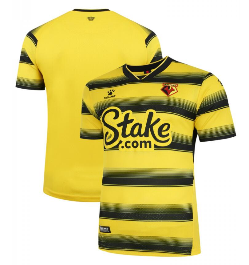 2021/22 Watford FC Home Kit Soccer Jersey